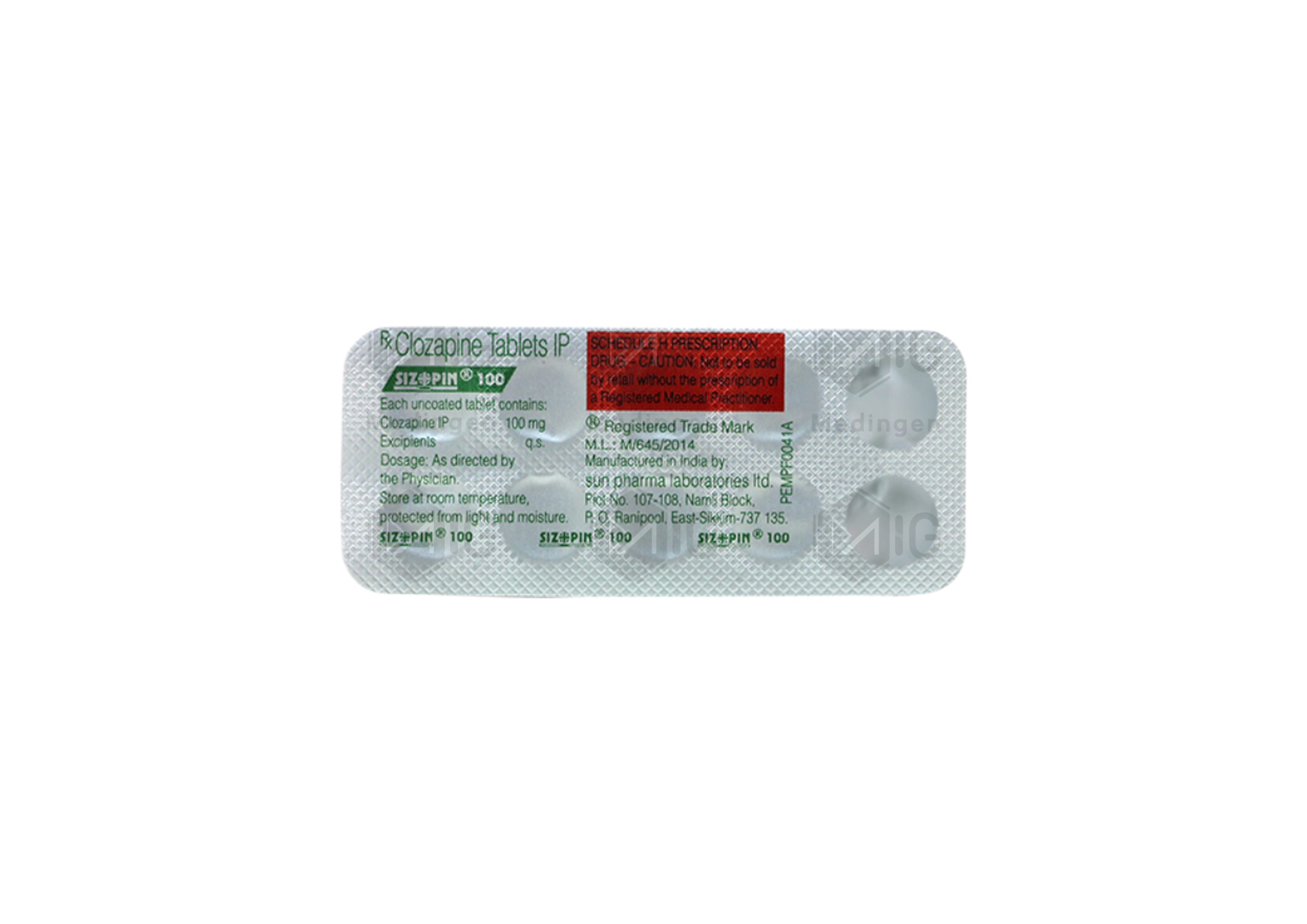 SIZOPIN 100MG